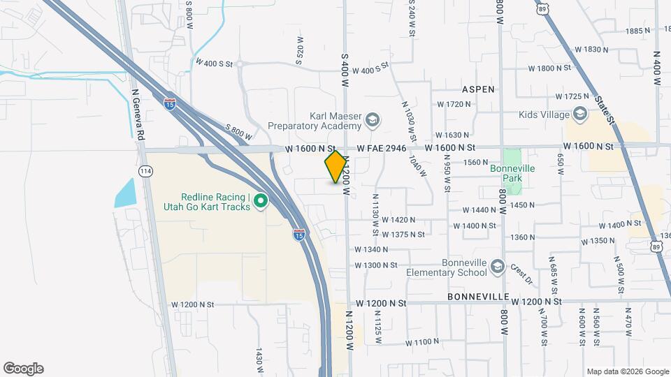 1499 N 1200 W Map and Location Details