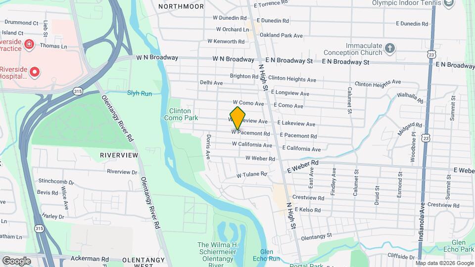 115 W Pacemont Rd Map and Location Details