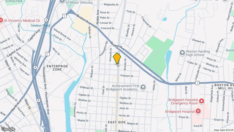 1553 E Main St Map and Location Details