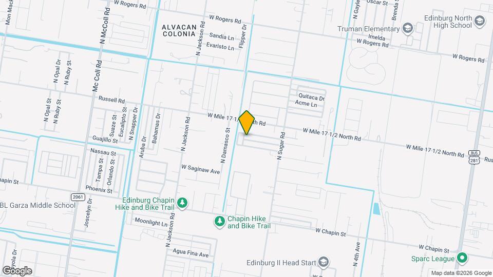 1821 W Portales Dr Map and Location Details