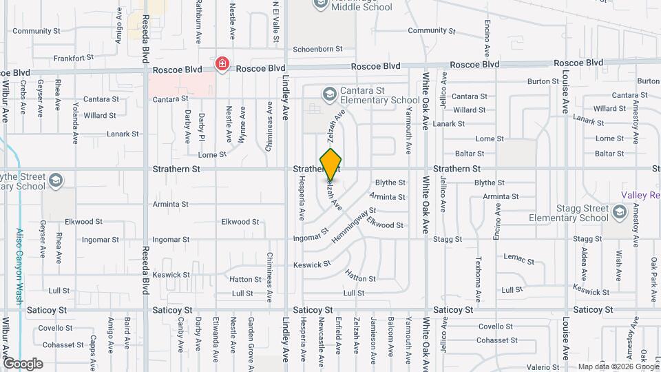 7931 Zelzah Ave Map and Location Details