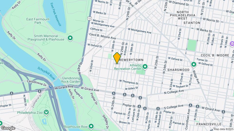 1429 N Hollywood St Map and Location Details