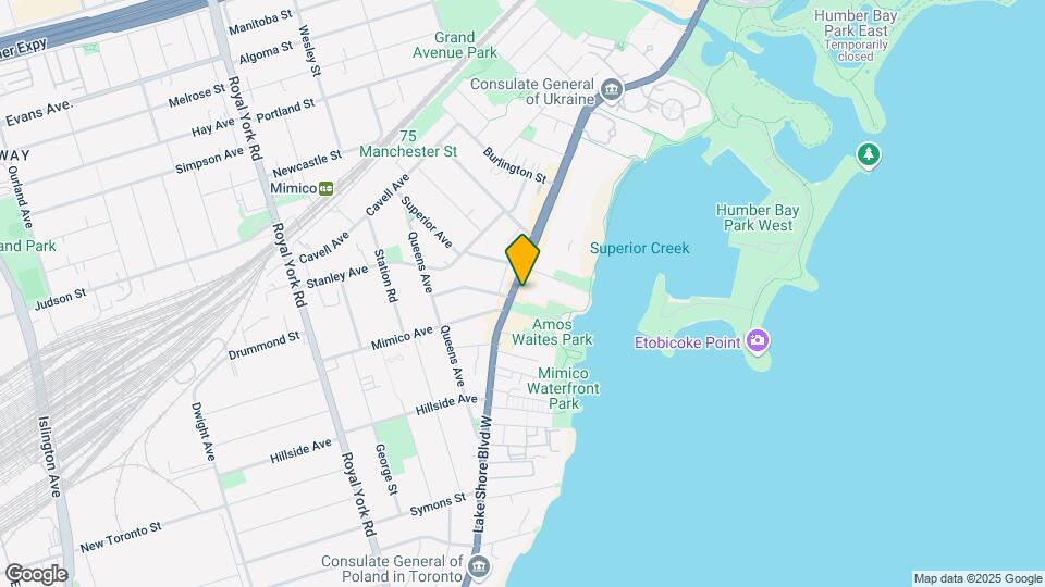 2407 Lake Shore Blvd W Map and Location Details