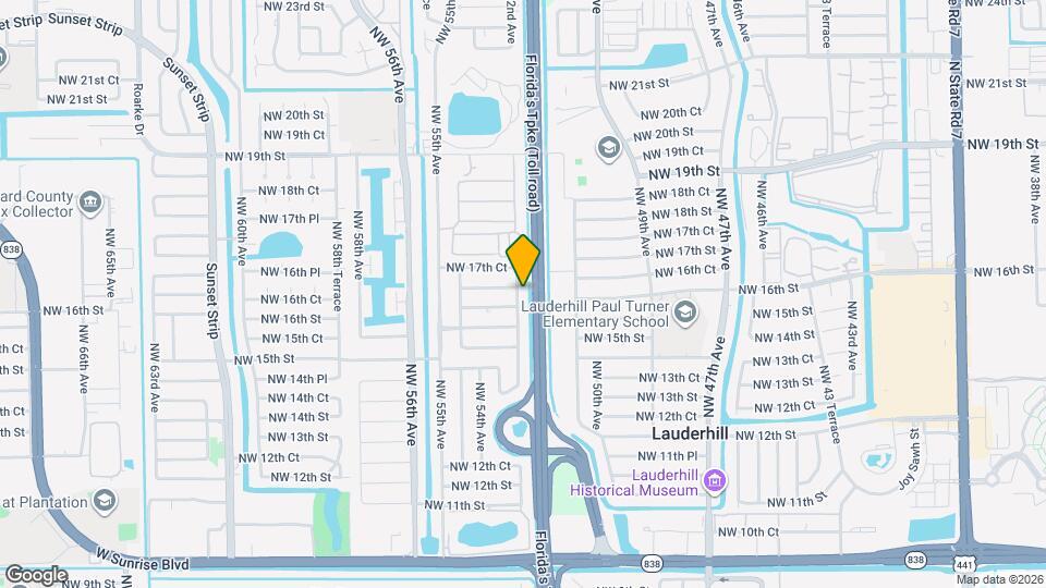 1650 NW 52nd Ave Map and Location Details