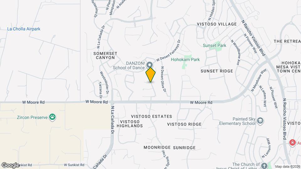 975 W Waxleaf Pl Mapa y Detalles de la Ubicación