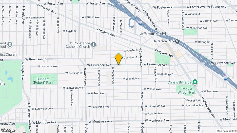 5735 W Lawrence Ave, Unit 1 Map and Location Details