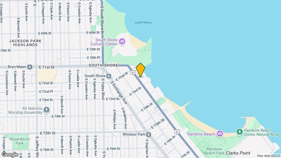 7251 S South Shore Dr Map and Location Details