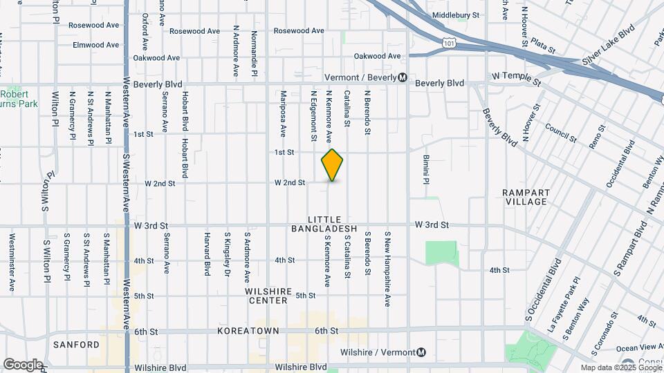 206 S Kenmore Ave Mapa y Detalles de la Ubicación