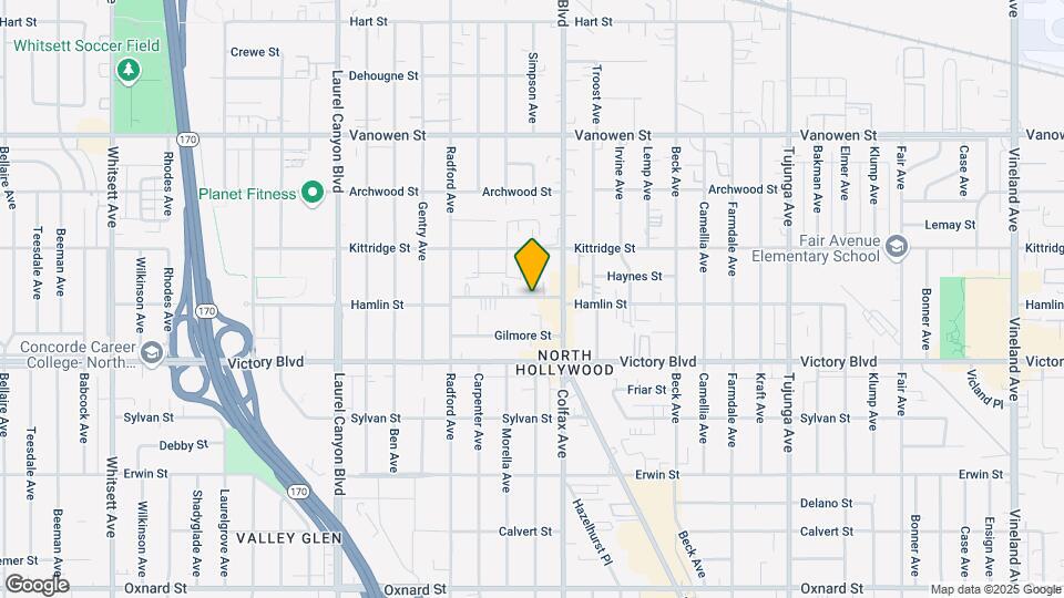 11732 Hamlin St Map and Location Details