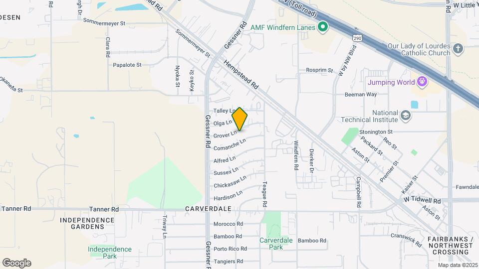 10055 Grover Ln Map and Location Details