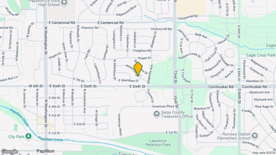 1008 E Aberdeen Dr Mapa y Detalles de la Ubicación