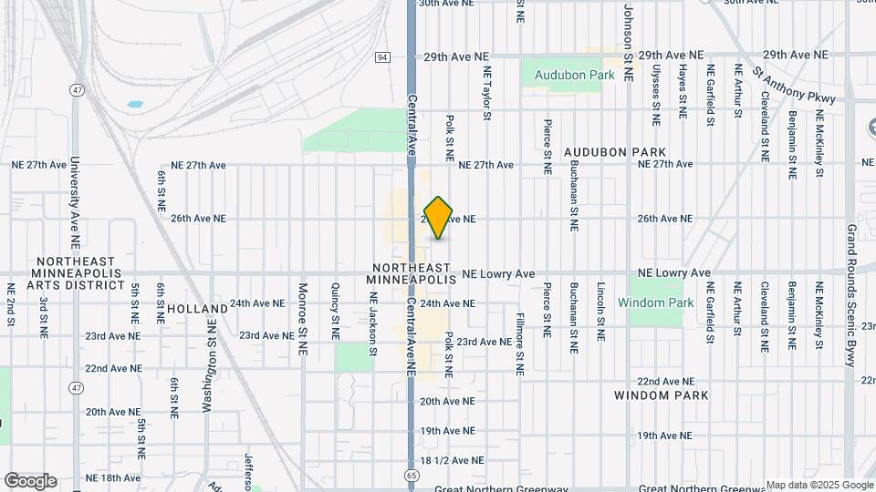2526 Polk St NE Map and Location Details