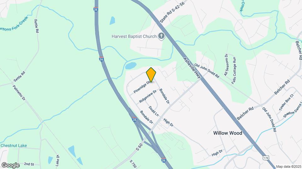 301 Pineridge Dr Map and Location Details