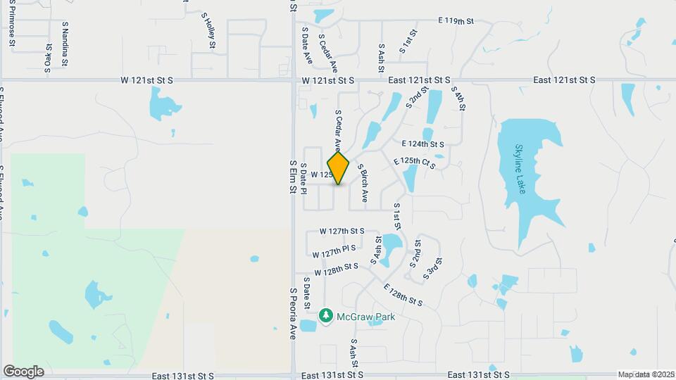 12515 S Cedar Pl Map and Location Details