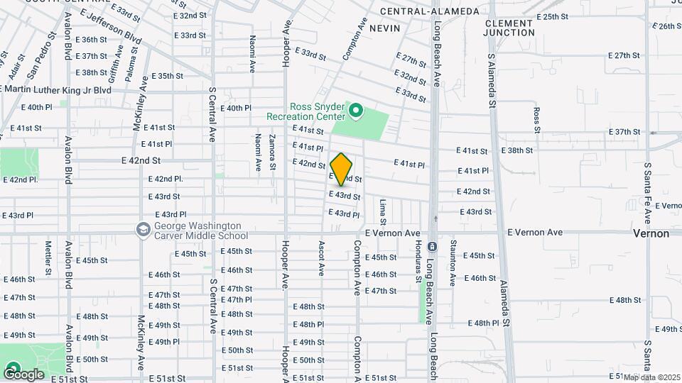 1441 E 43rd St Map and Location Details