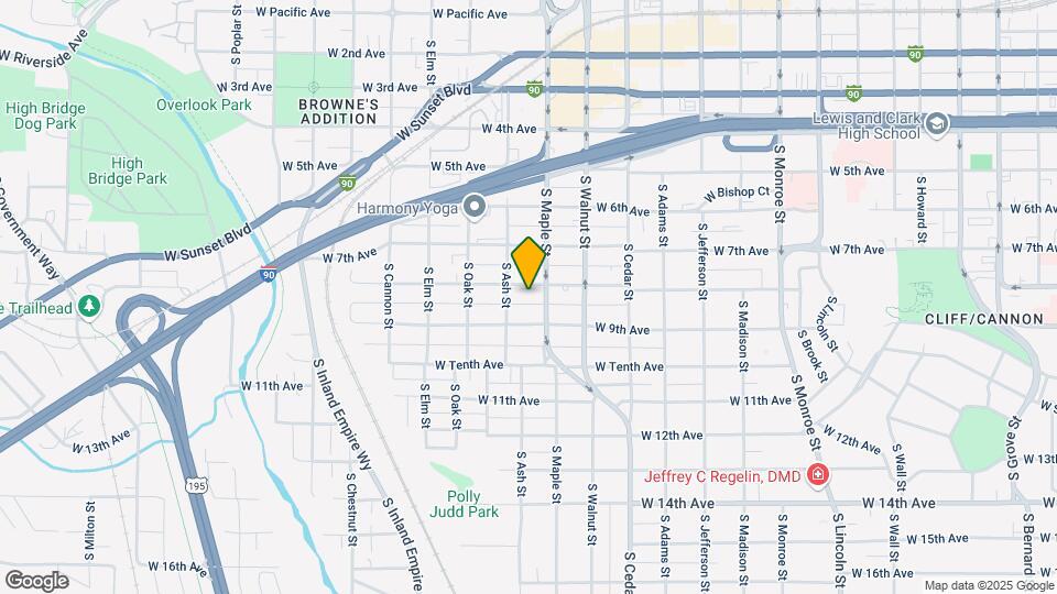 1611 W 8th Ave Map and Location Details