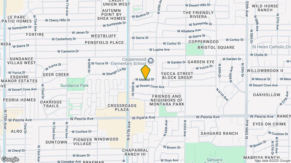6605 W Mescal St Map and Location Details
