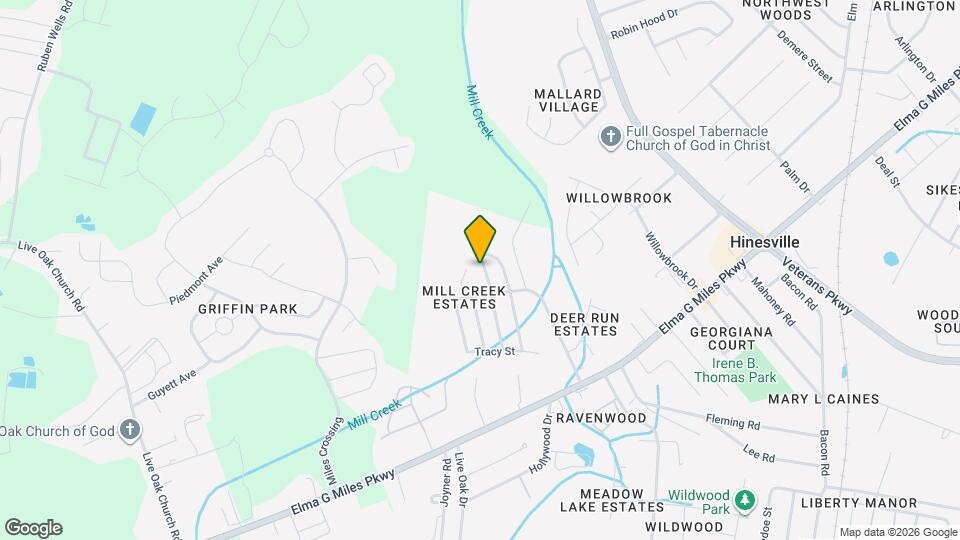732 Mill Creek Cir Mapa y Detalles de la Ubicación
