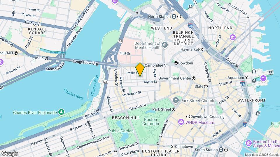 29 Revere St, Unit 1 Map and Location Details