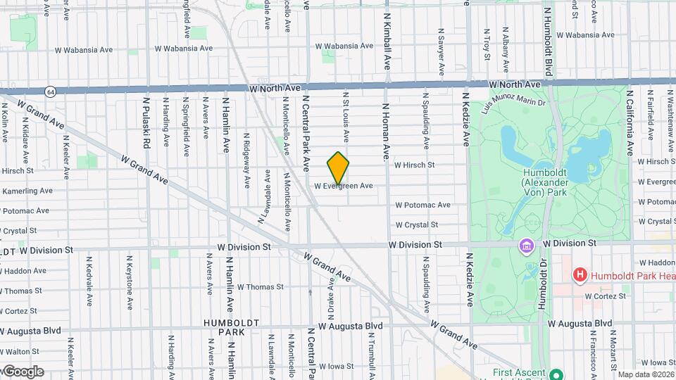 3513 W Evergreen Ave Map and Location Details