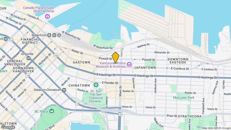 150 Cordova St E Map and Location Details