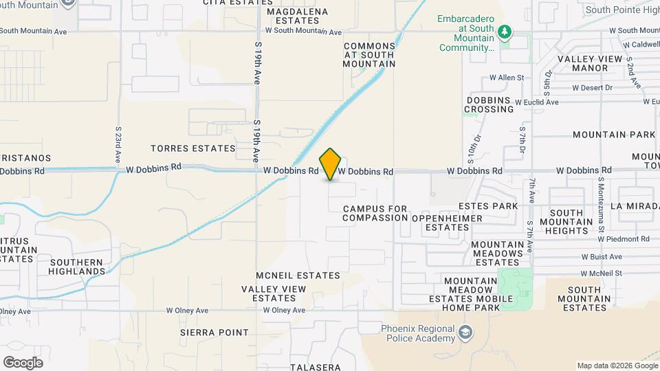 1659 W Paseo Way Mapa y Detalles de la Ubicación