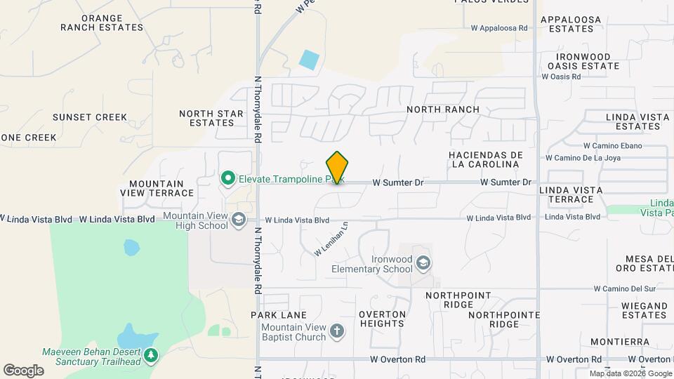 3520 W Granite Vista Dr Map and Location Details