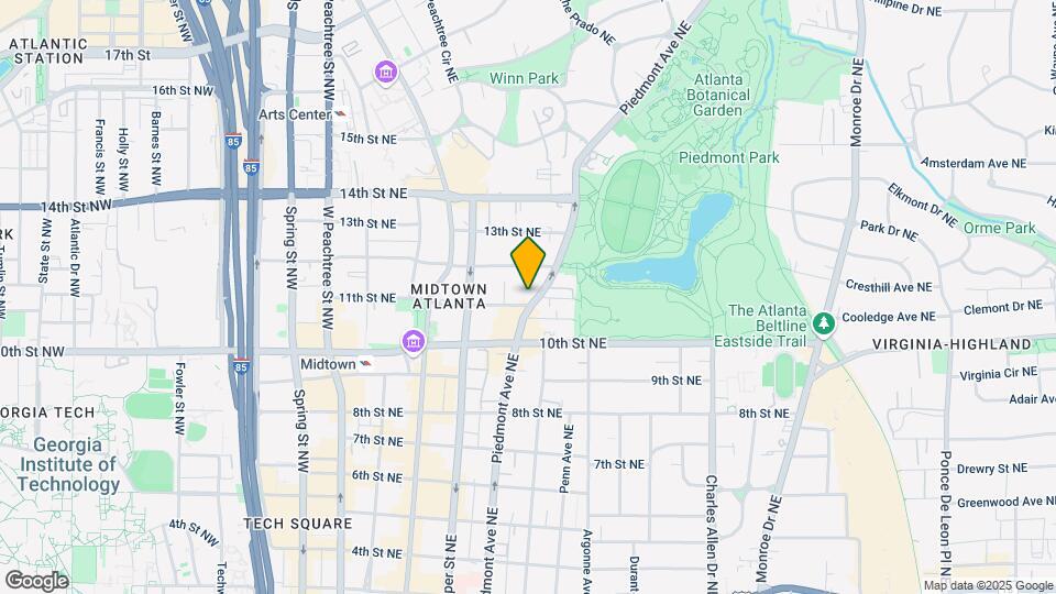 1050 Piedmont Ave NE Map and Location Details