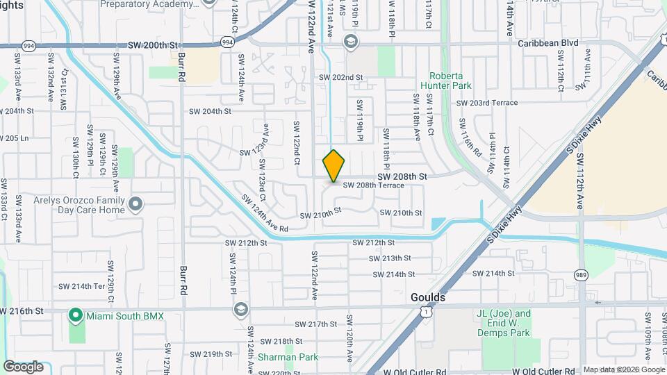 12052 SW 208th Terrace Map and Location Details