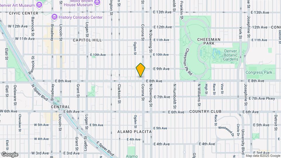 1029 E 8th Ave-Unit -#308 Map and Location Details