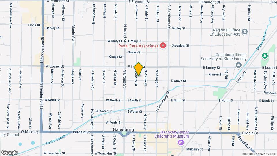 521 N Cherry St, Unit B Map and Location Details