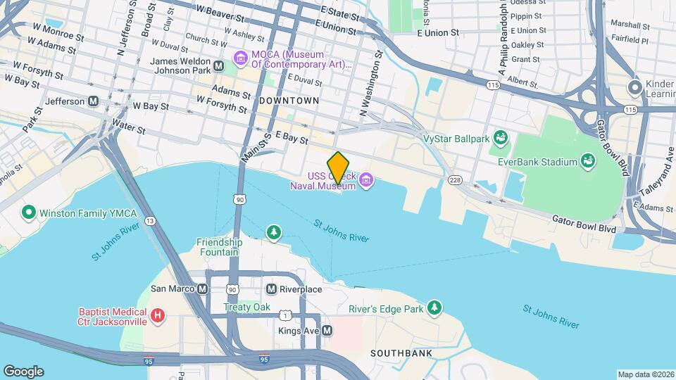 414 E Bay St Mapa y Detalles de la Ubicación