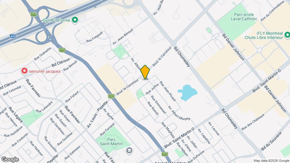 2100 Mayfield Rue Map and Location Details