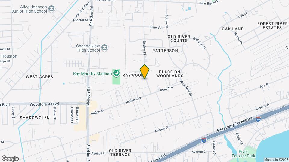 827 Becker St Map and Location Details