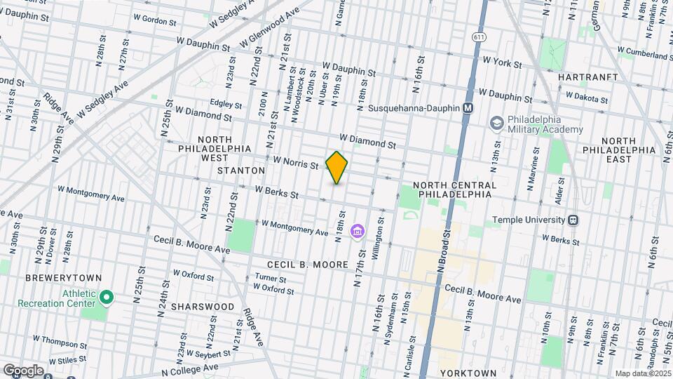 1925 N Gratz St Map and Location Details