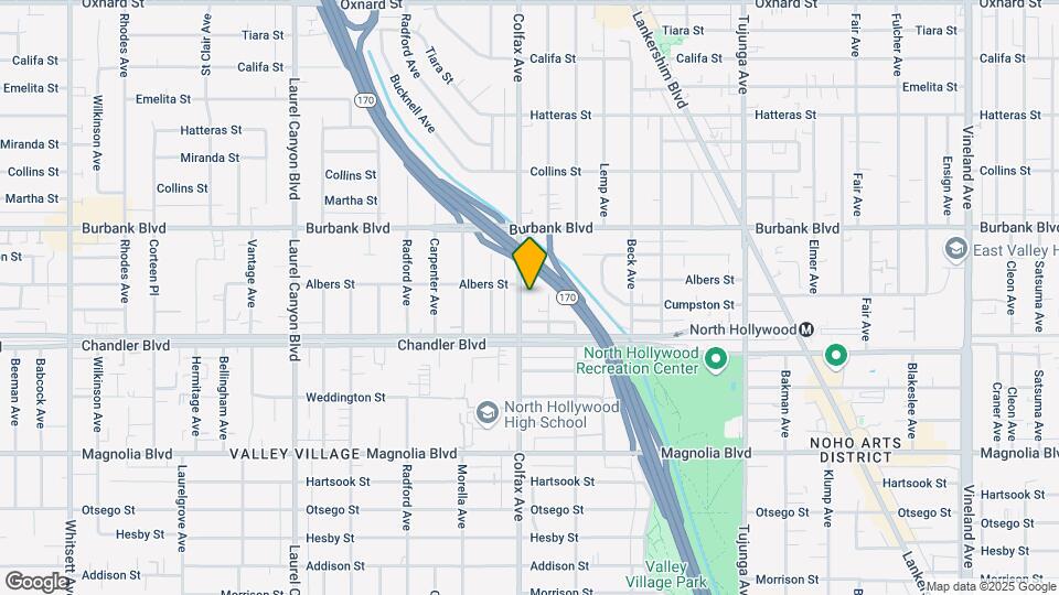 5444 Colfax Ave Map and Location Details