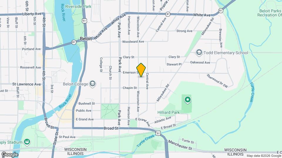 731 Wisconsin Ave, Unit Unit 2 Map and Location Details