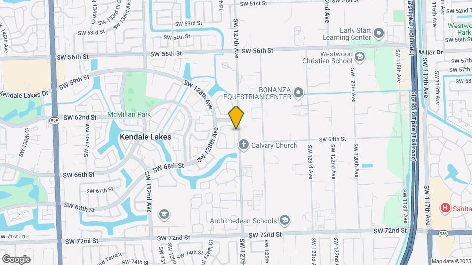 6311 SW 127th Ct Map and Location Details