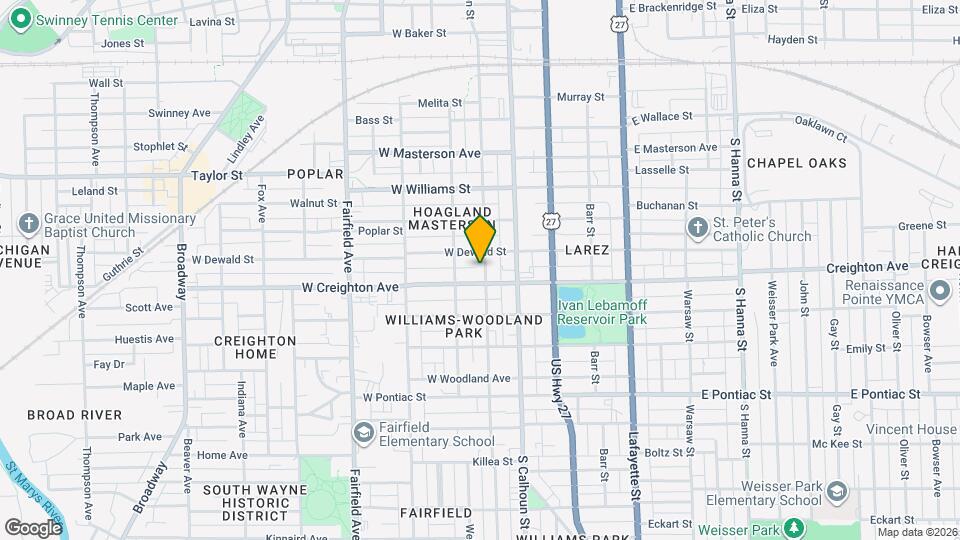 2228 S Harrison St Map and Location Details