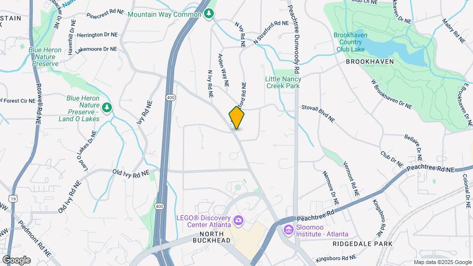 3851 Wieuca Rd NE Map and Location Details