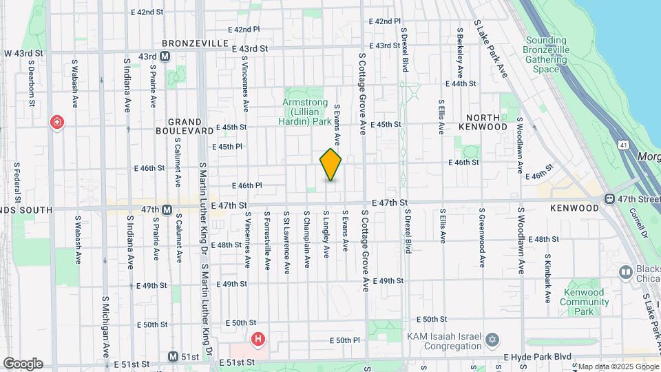 4633 S Langley Ave Map and Location Details