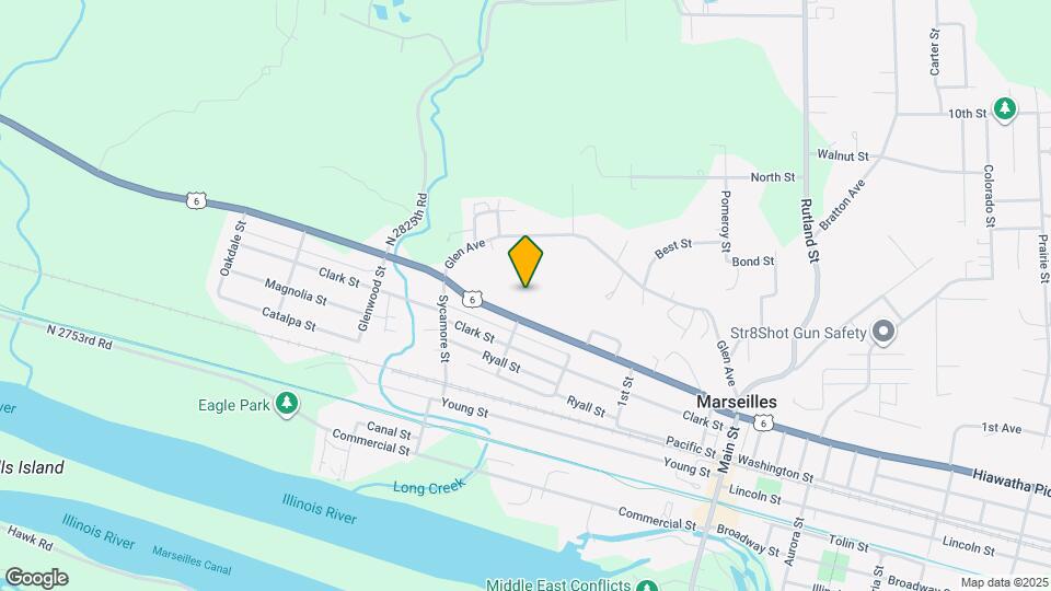 607 W Bluff St Map and Location Details