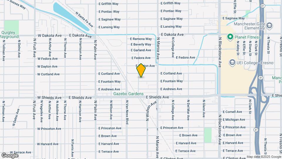 711 E Fountain Way Map and Location Details
