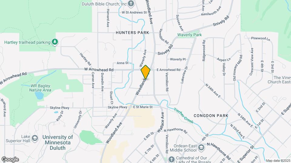 1844 Woodland Ave Map and Location Details