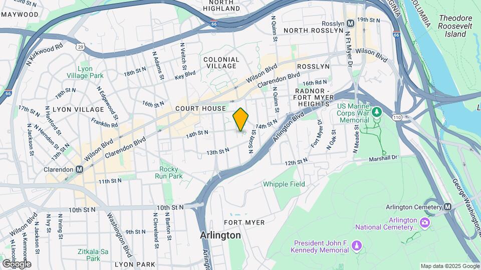 1401 N Taft St Map and Location Details