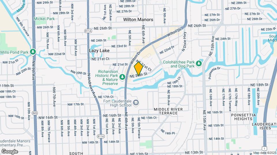 530 NE 20th St Map and Location Details