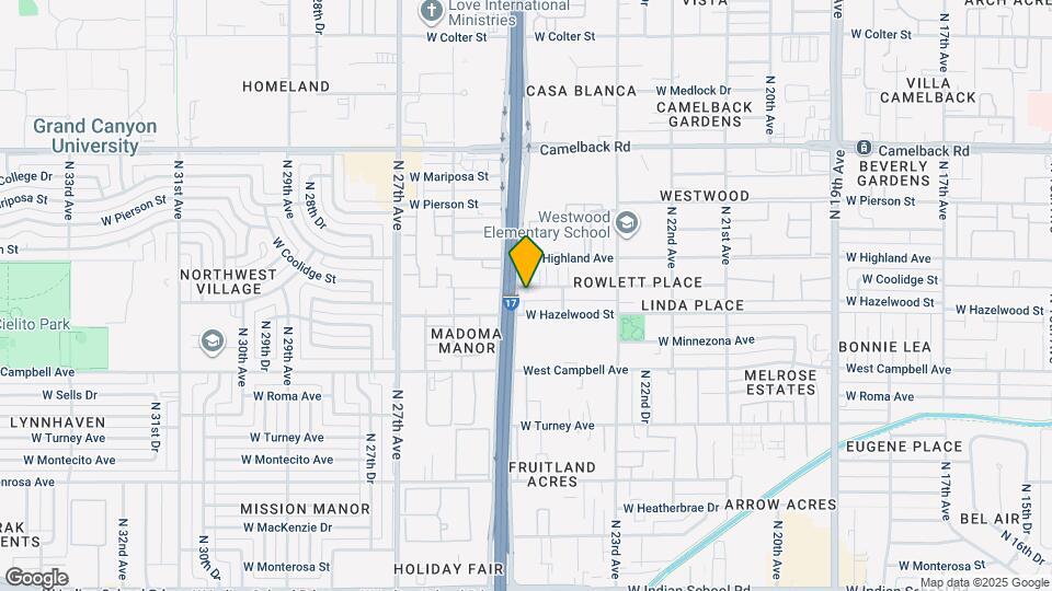 2439 W Coolidge St Map and Location Details