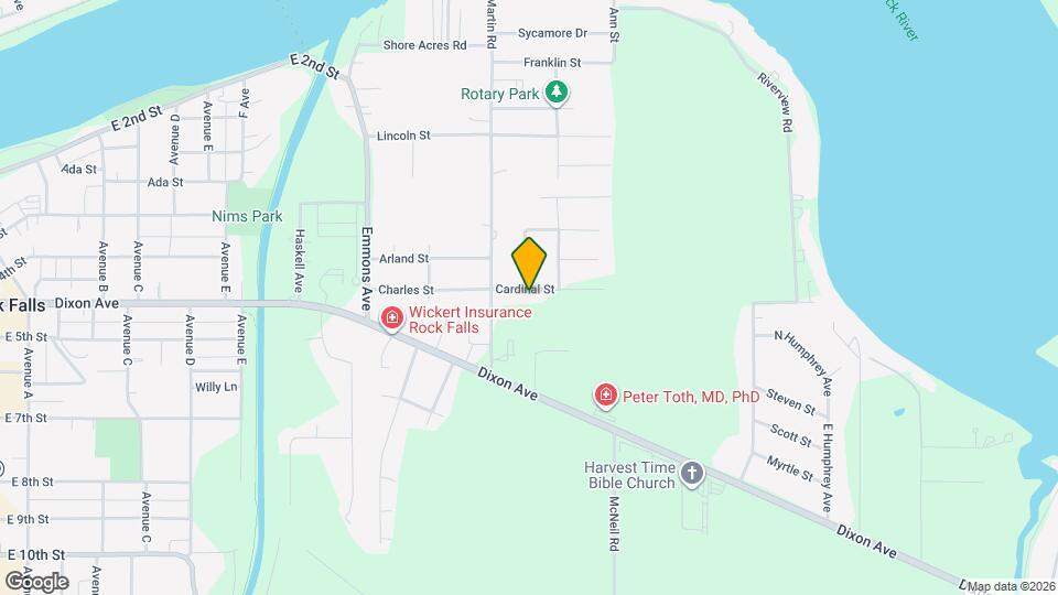 1212 Cardinal St, Unit 1 Mapa y Detalles de la Ubicación