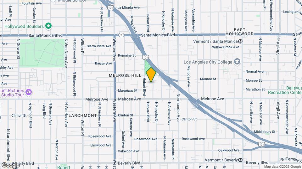 811 N Harvard Blvd Map and Location Details