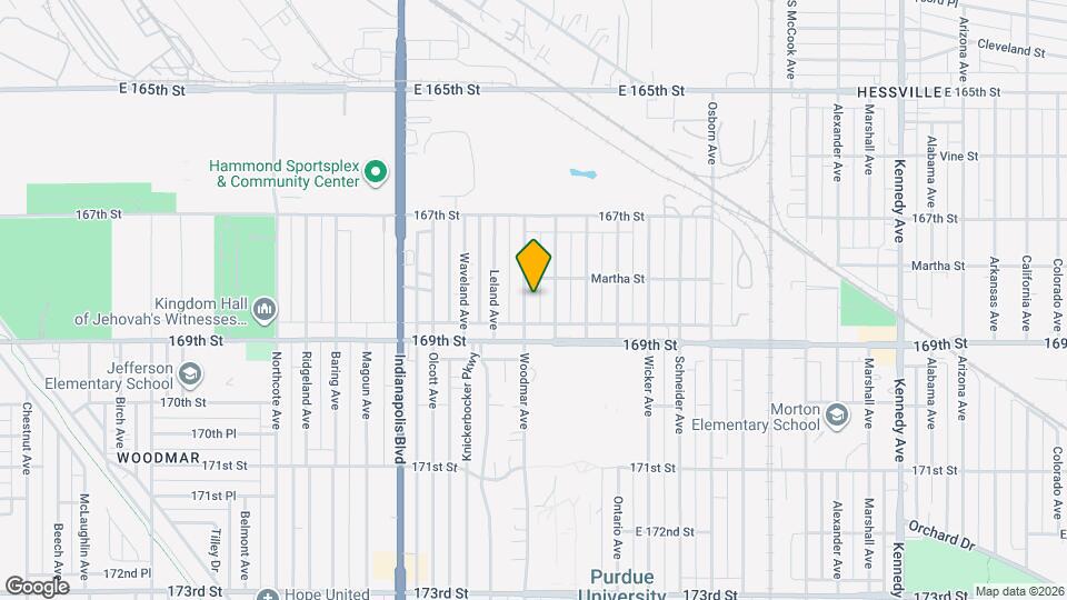 6821 Woodmar Ave Map and Location Details